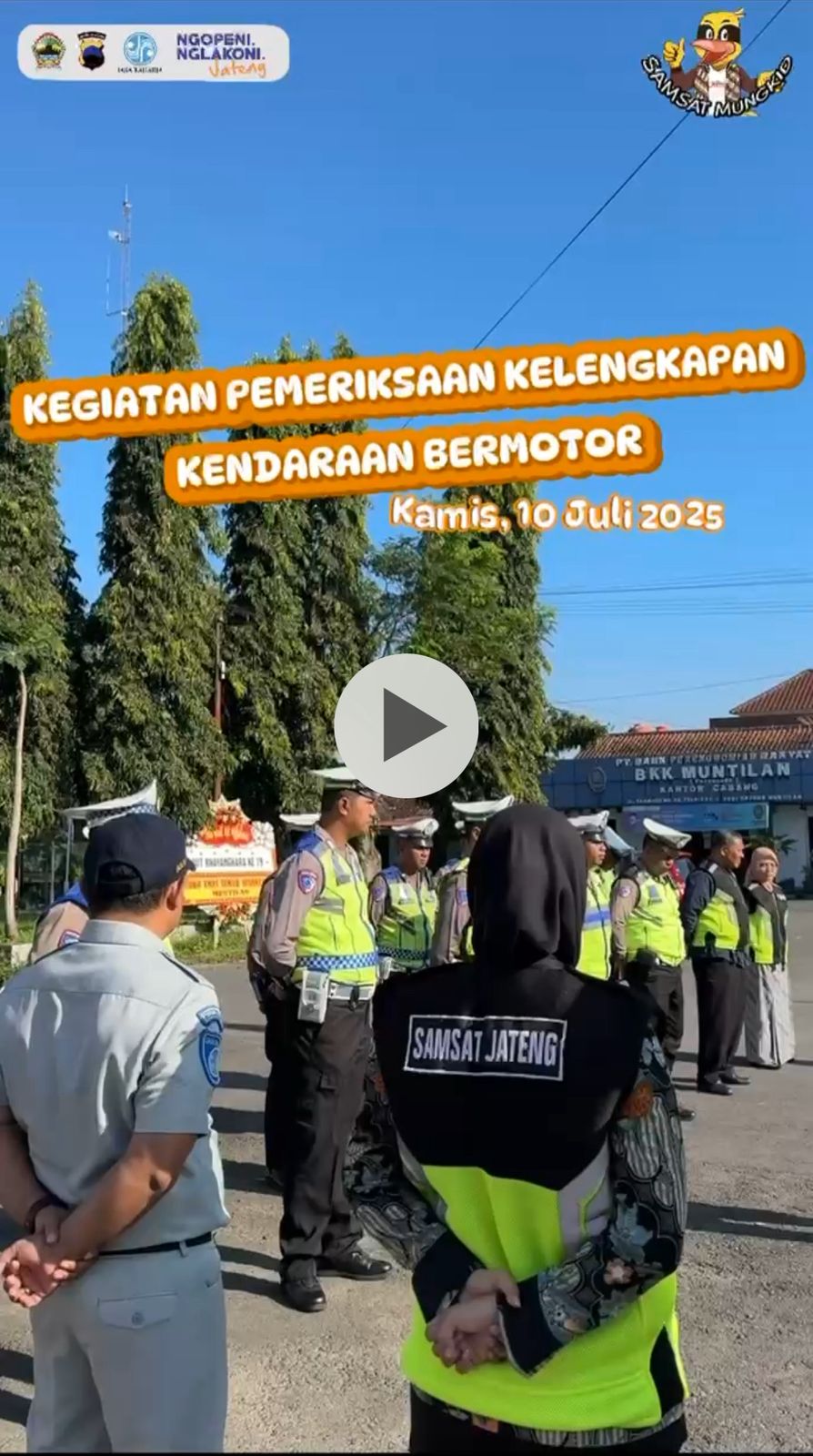 PEMERIKSAAN KELENGKAPAN KENDARAAN BERMOTOR