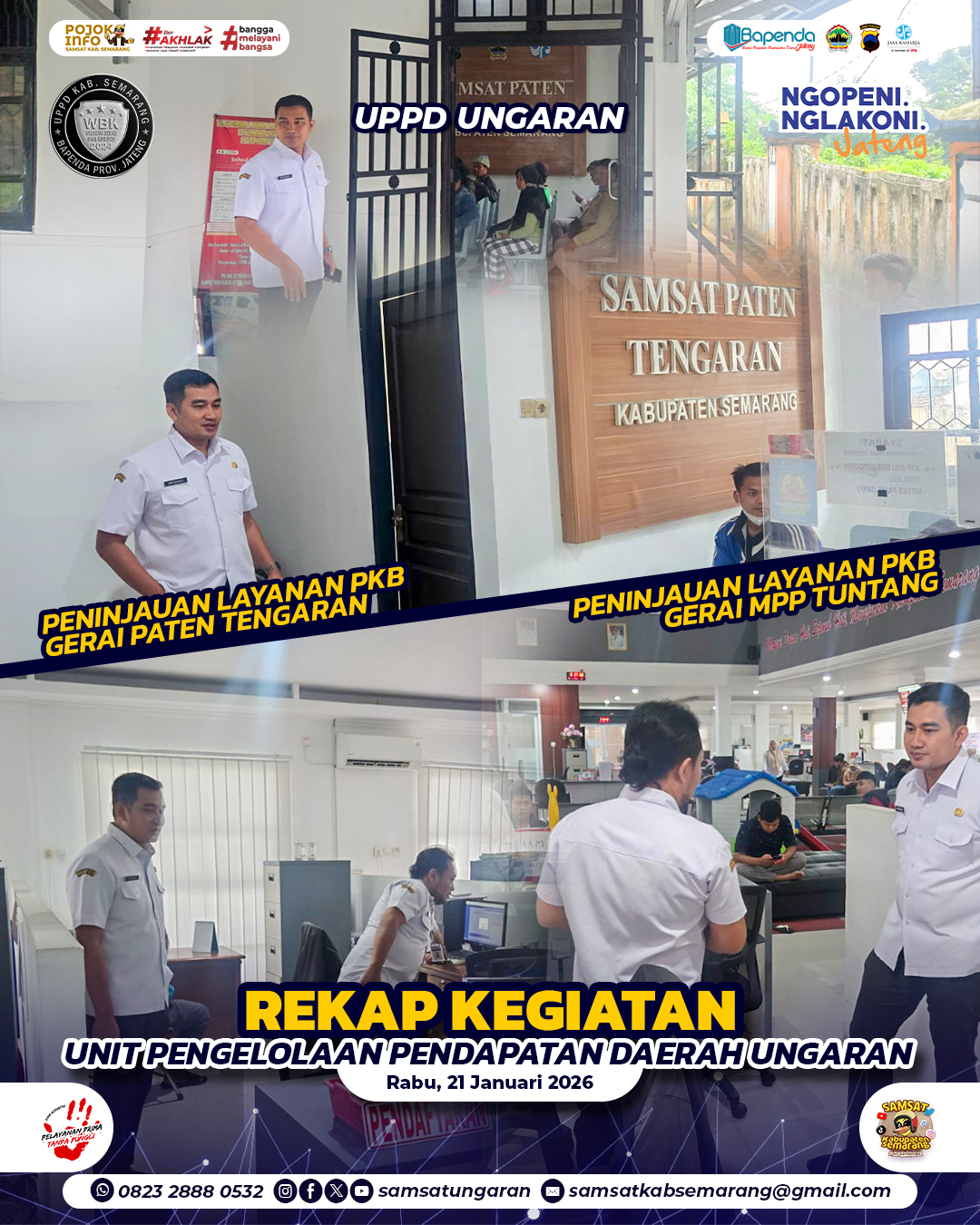 Rekap Kegiatan UPPD Ungaran 21 Januari 2026 | UPPD UNGARAN