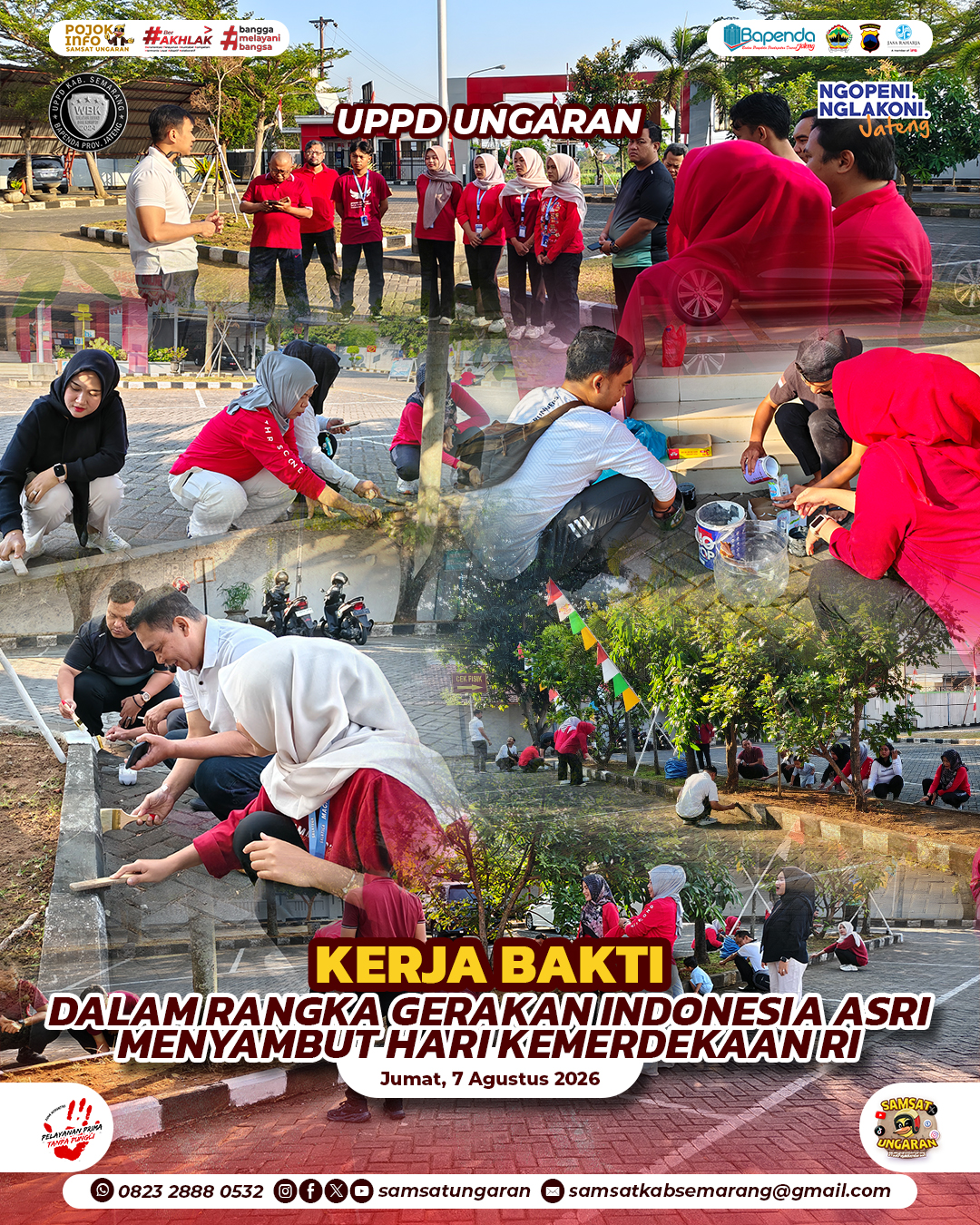 Kerja Bakti Dalam Rangka Gerakan Indonesia ASRI 7 Agustus 2026 | UPPD UNGARAN