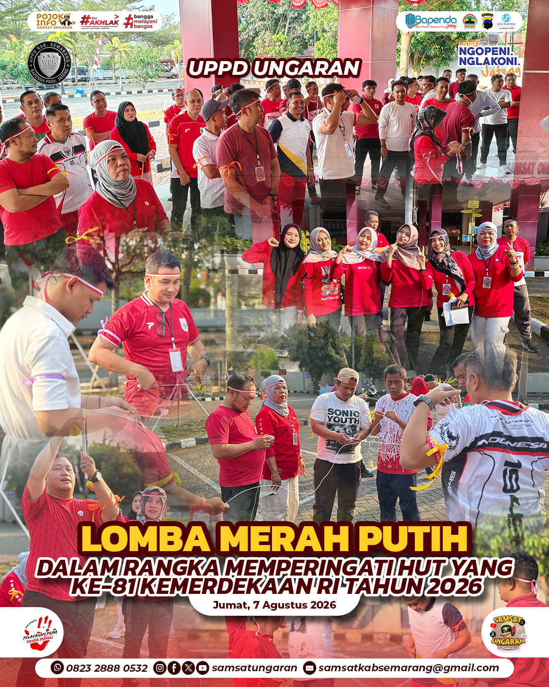 Lomba Merah Putih Dalam Rangka Memperingati HUT ke-81 Kemerdekaan RI Tahun 2026 | UPPD UNGARAN