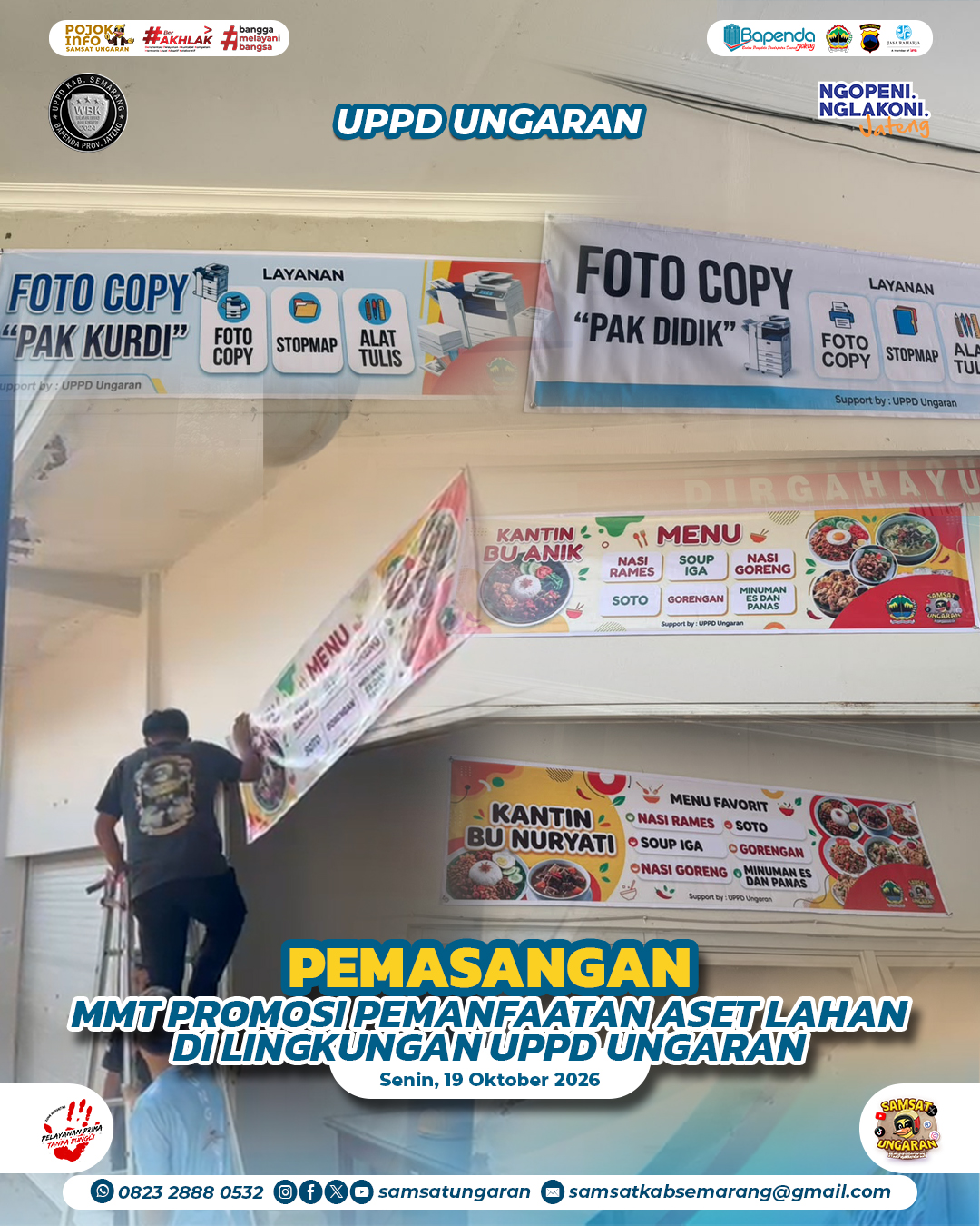 Optimalisasi Aset, Dukung Ekonomi Kreatif di Lingkungan Samsat Ungaran | UPPD UNGARAN